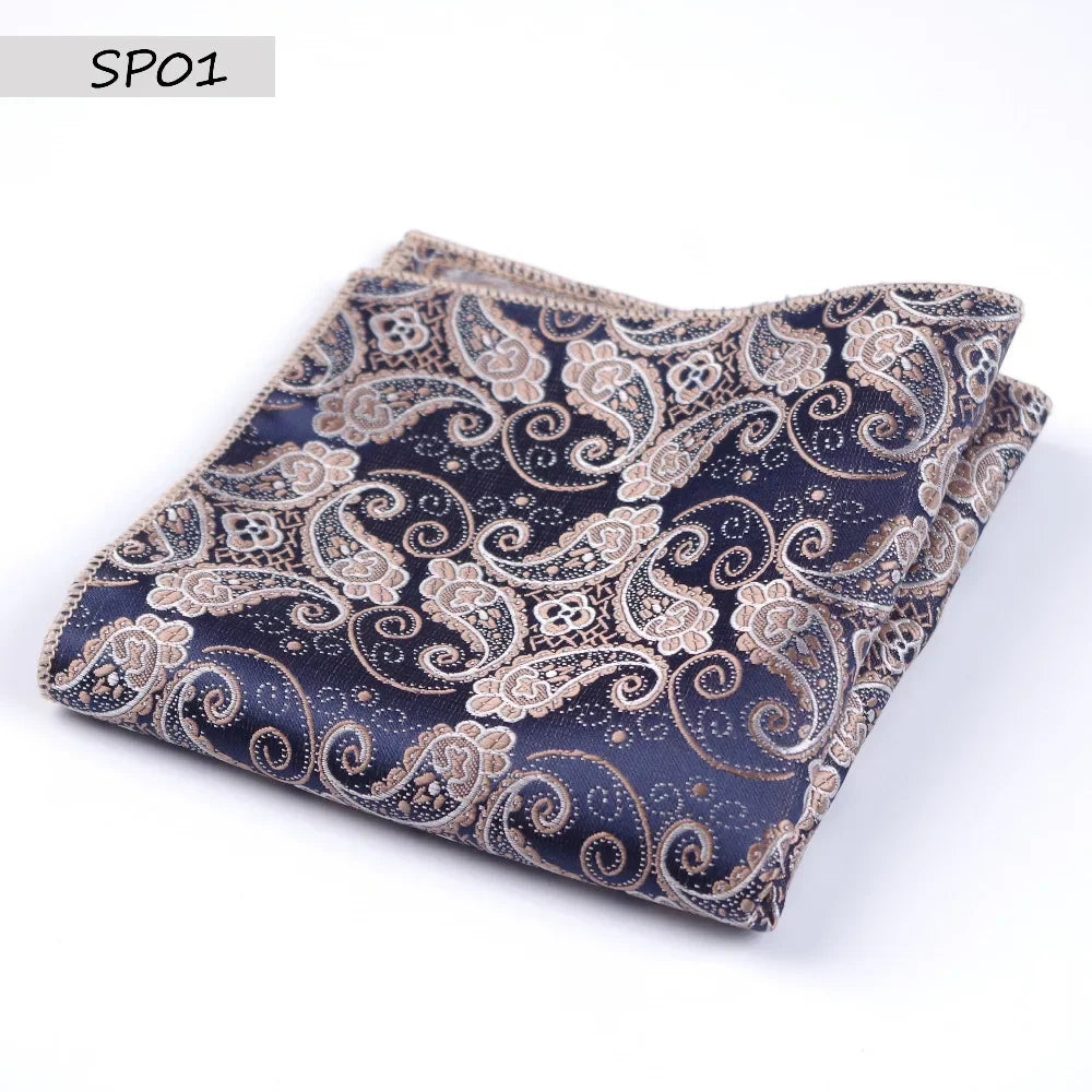 Vintage Men’s Pocket Square Handkerchief – Silk/Linen/Wool Formal Suit Accessory - Mucheno Spot