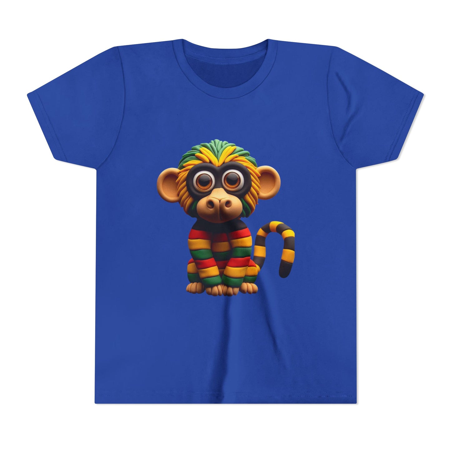 Cute Monkey Graphic Youth Tee, Fun Kids T-Shirt, Animal Lover Gift, Birthday Gift for Boys & Girls, Playful Summer Wear - Mucheno Spot