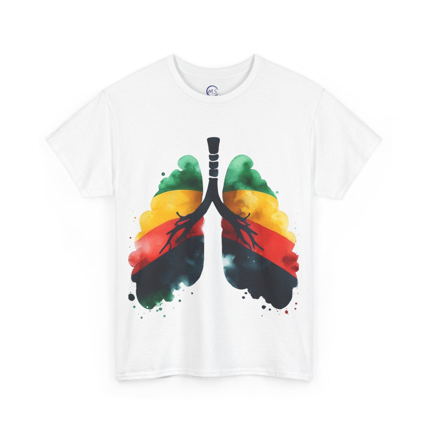 Unisex Heavy Cotton T-Shirt, Vibrant Art Tee, Mucheno Spot - Mucheno Spot