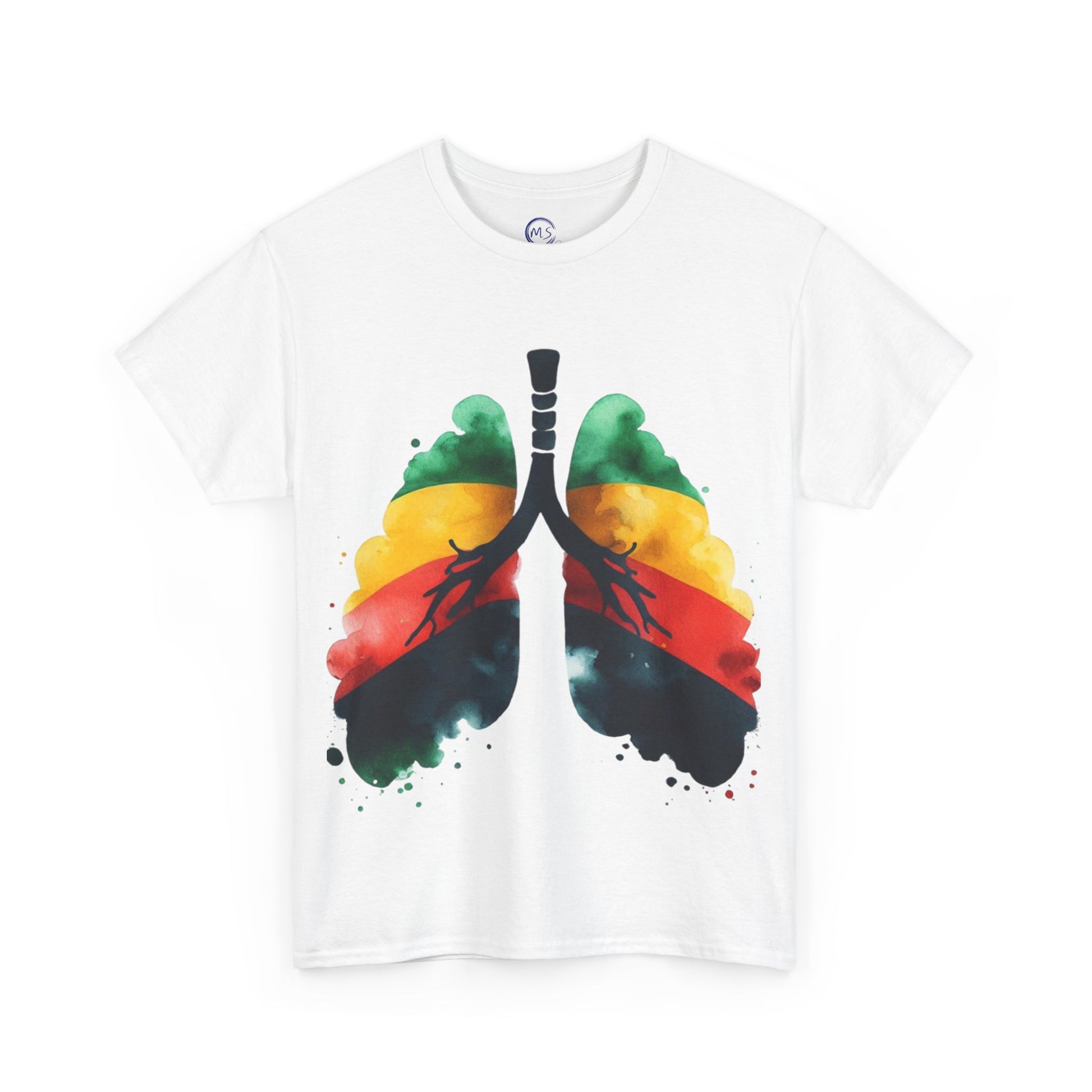 Unisex Heavy Cotton T-Shirt, Vibrant Art Tee, Mucheno Spot - Mucheno Spot