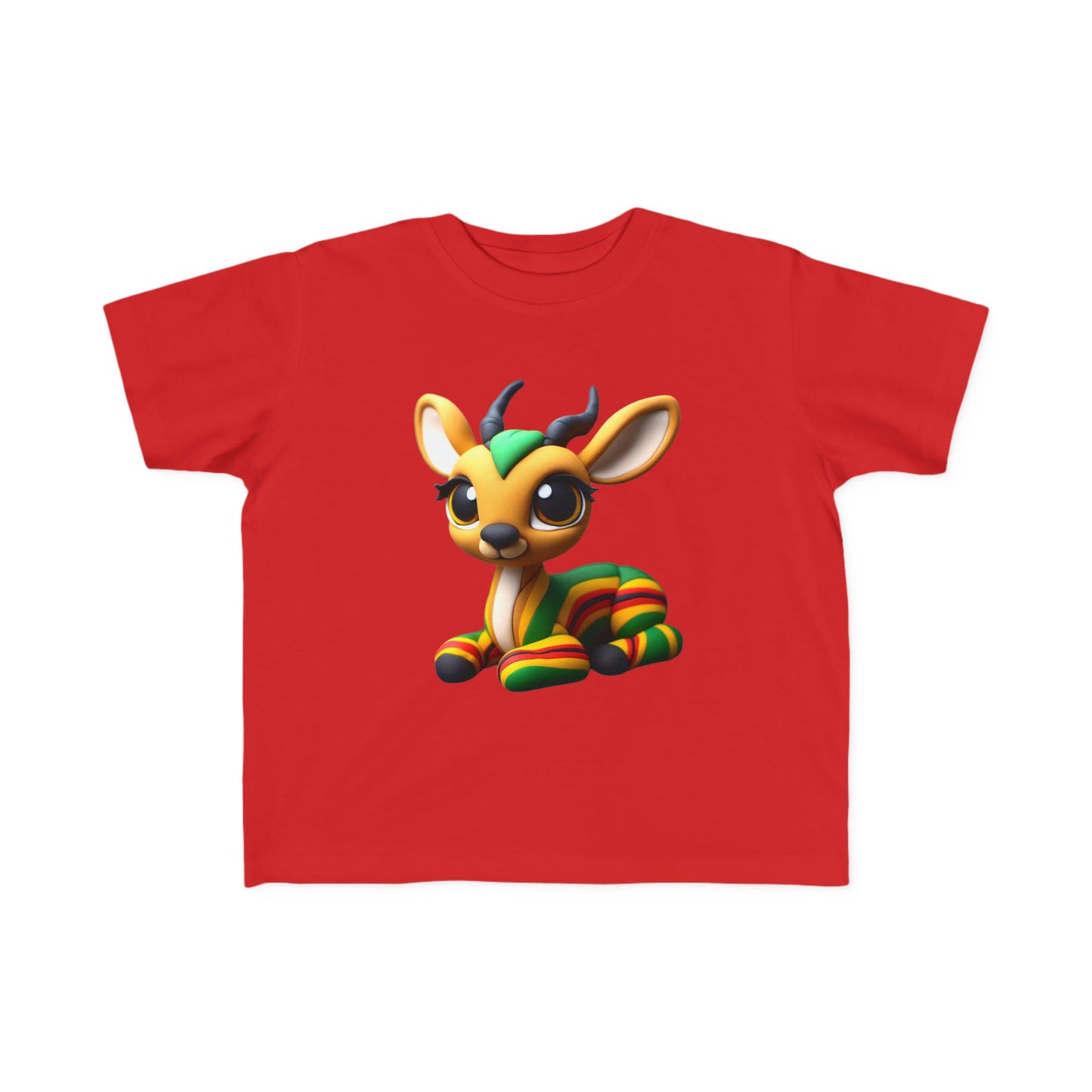 Cute Toddler Tee with Rainbow Deer Design, Kids T-Shirt, Fun Gift for Birthdays, Playdates, Animal Lover Apparel, Eco-Friendly - Mucheno Spot