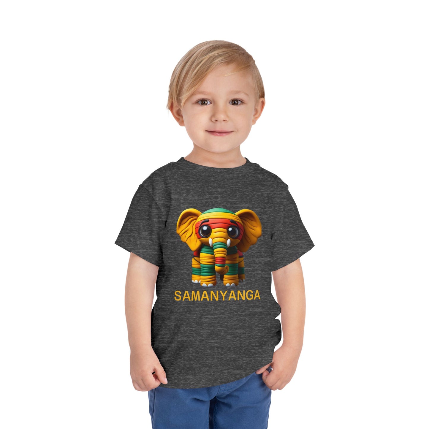 Colorful Elephant Toddler Tee, Kids Birthday Gift, Cute Short Sleeve Shirt, Animal Lovers Apparel, Fun Toddler Outfit - Mucheno Spot