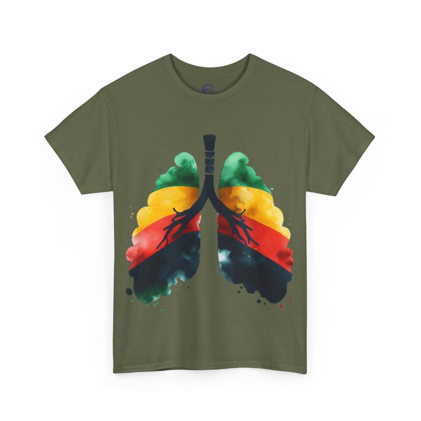 Unisex Heavy Cotton T-Shirt, Vibrant Art Tee, Mucheno Spot - Mucheno Spot