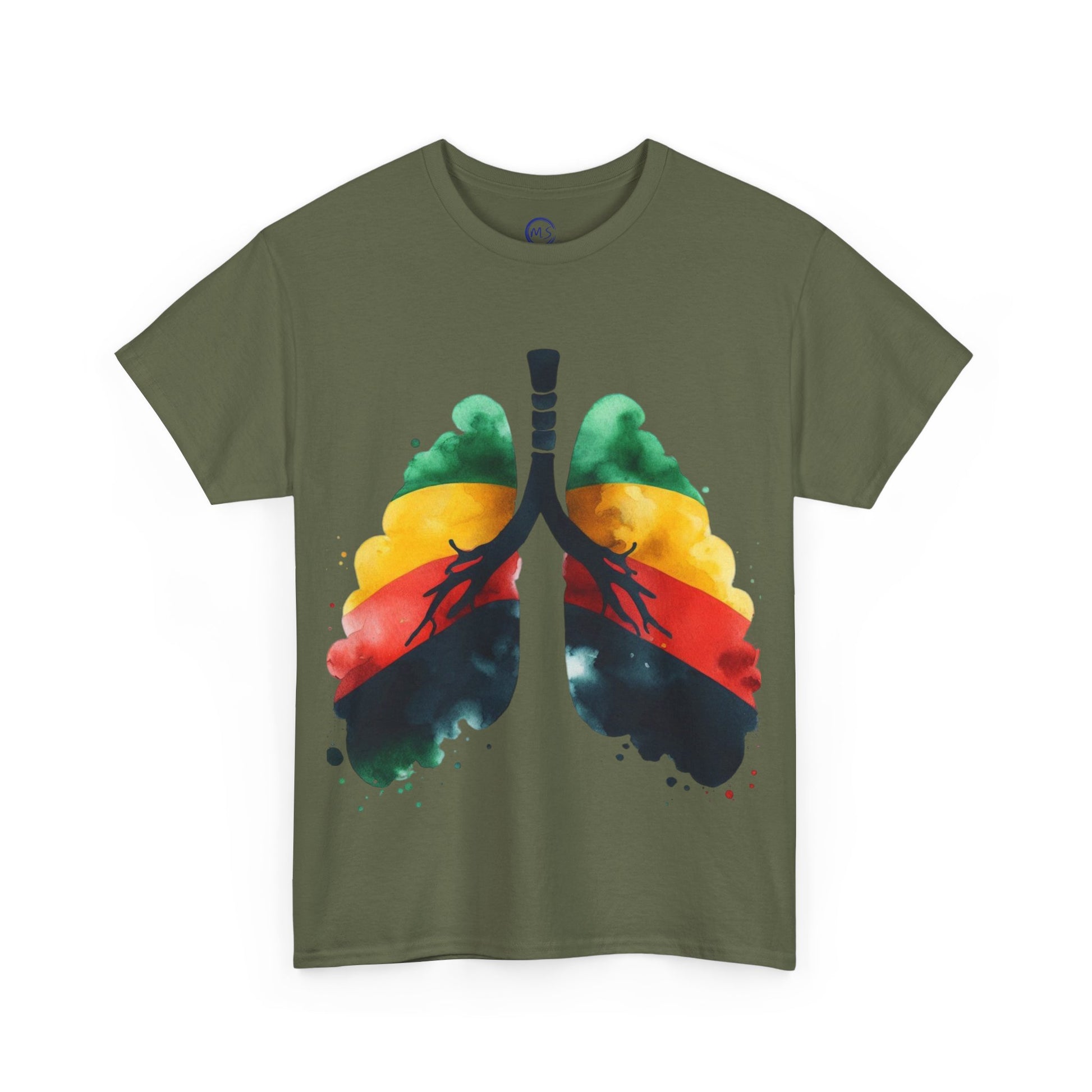 Unisex Heavy Cotton T-Shirt, Vibrant Art Tee, Mucheno Spot - Mucheno Spot