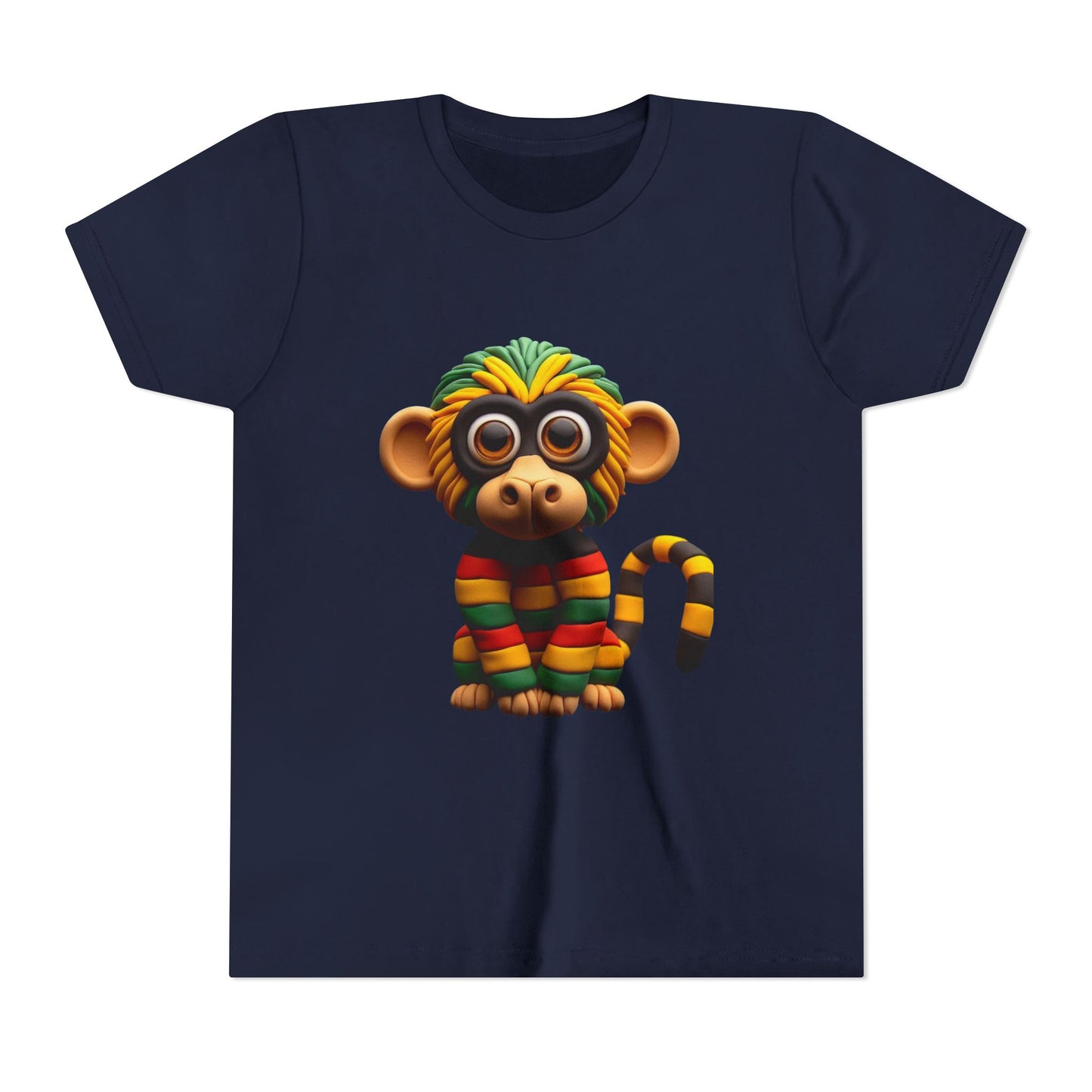 Cute Monkey Graphic Youth Tee, Fun Kids T-Shirt, Animal Lover Gift, Birthday Gift for Boys & Girls, Playful Summer Wear - Mucheno Spot