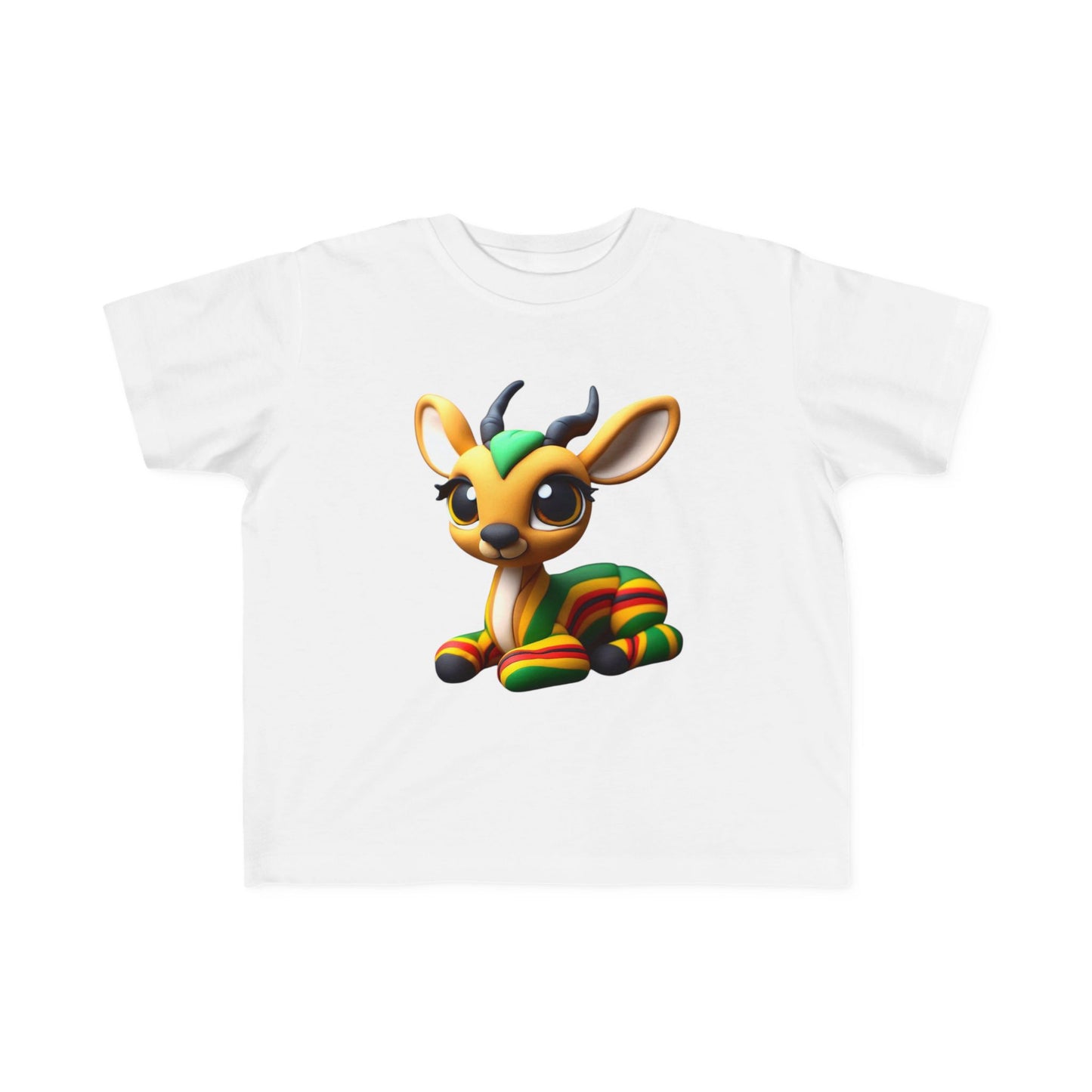 Cute Toddler Tee with Rainbow Deer Design, Kids T-Shirt, Fun Gift for Birthdays, Playdates, Animal Lover Apparel, Eco-Friendly - Mucheno Spot