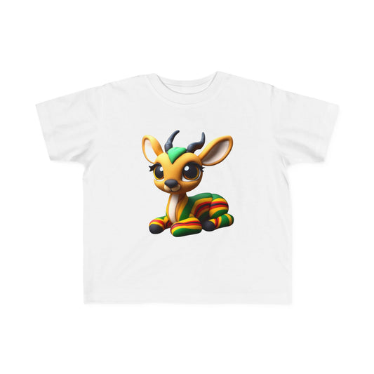 Cute Toddler Tee with Rainbow Deer Design, Kids T-Shirt, Fun Gift for Birthdays, Playdates, Animal Lover Apparel, Eco-Friendly - Mucheno Spot