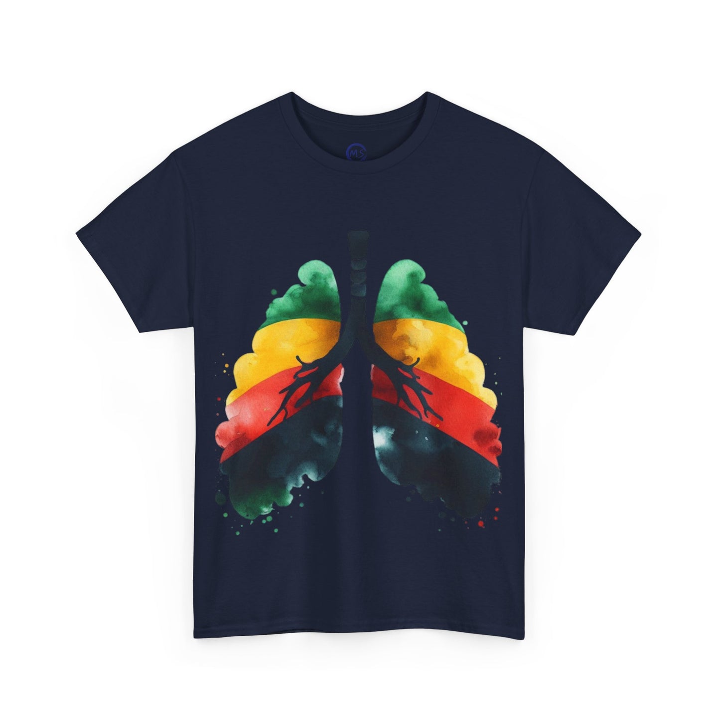 Unisex Heavy Cotton T-Shirt, Vibrant Art Tee, Mucheno Spot - Mucheno Spot
