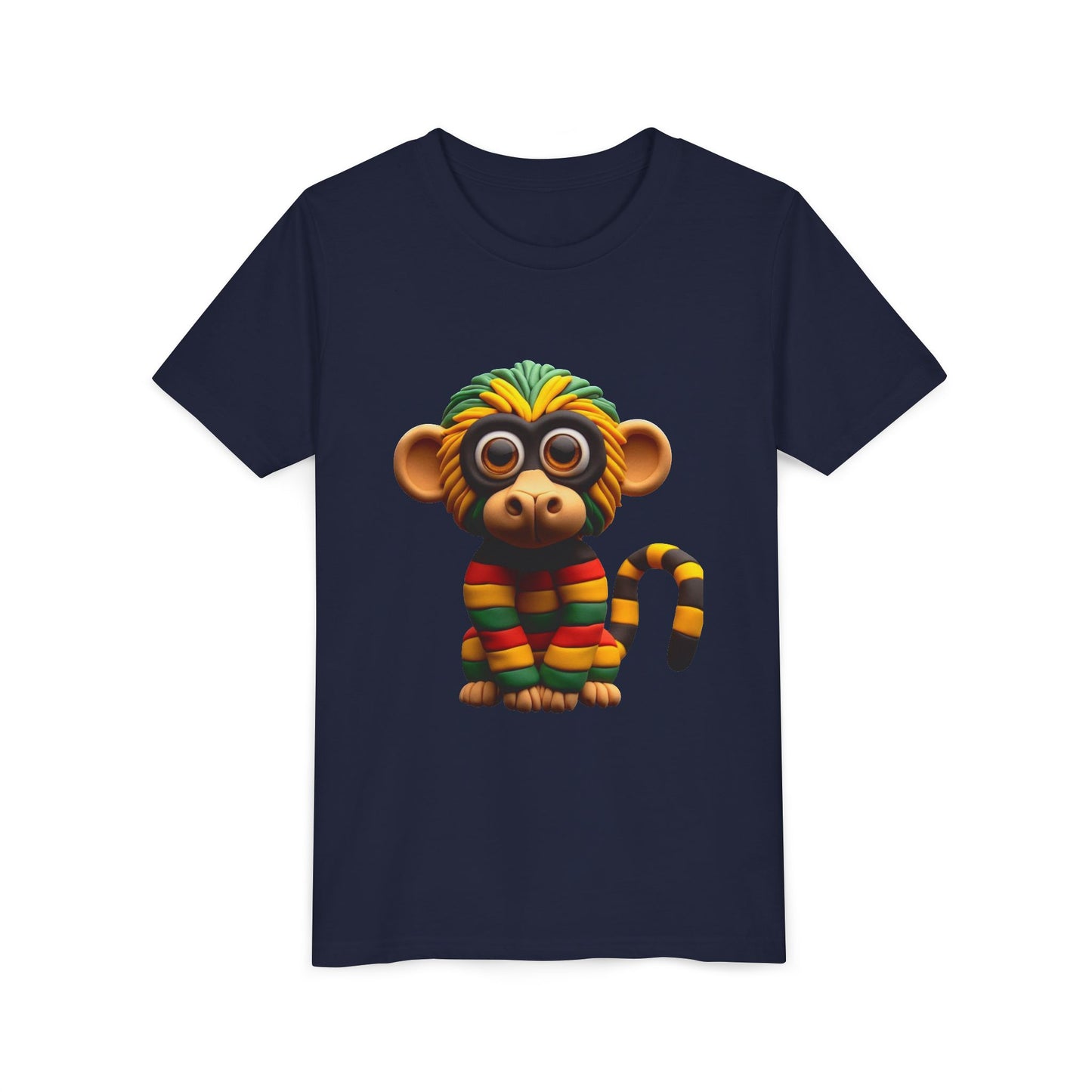 Cute Monkey Graphic Youth Tee, Fun Kids T-Shirt, Animal Lover Gift, Birthday Gift for Boys & Girls, Playful Summer Wear - Mucheno Spot