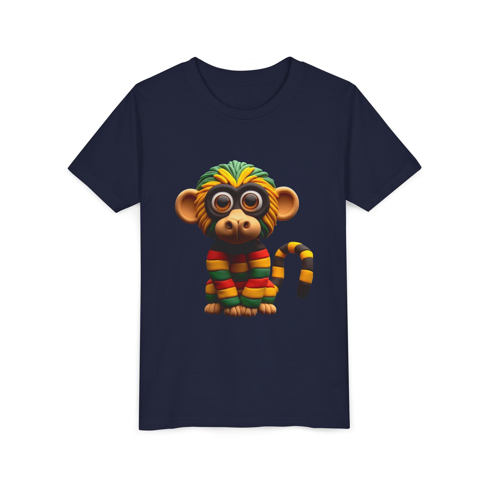 Cute Monkey Graphic Youth Tee, Fun Kids T-Shirt, Animal Lover Gift, Birthday Gift for Boys & Girls, Playful Summer Wear - Mucheno Spot