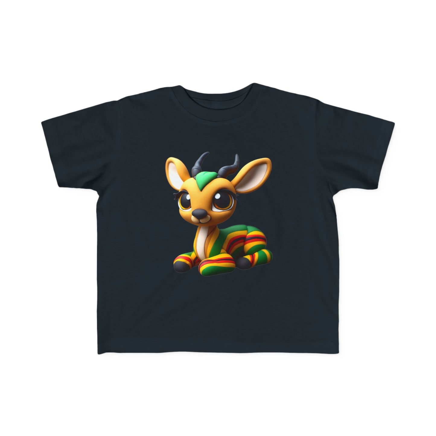 Cute Toddler Tee with Rainbow Deer Design, Kids T-Shirt, Fun Gift for Birthdays, Playdates, Animal Lover Apparel, Eco-Friendly - Mucheno Spot