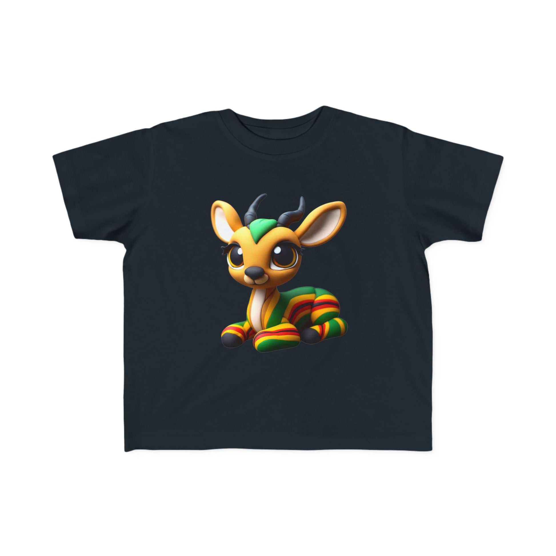 Cute Toddler Tee with Rainbow Deer Design, Kids T-Shirt, Fun Gift for Birthdays, Playdates, Animal Lover Apparel, Eco-Friendly - Mucheno Spot