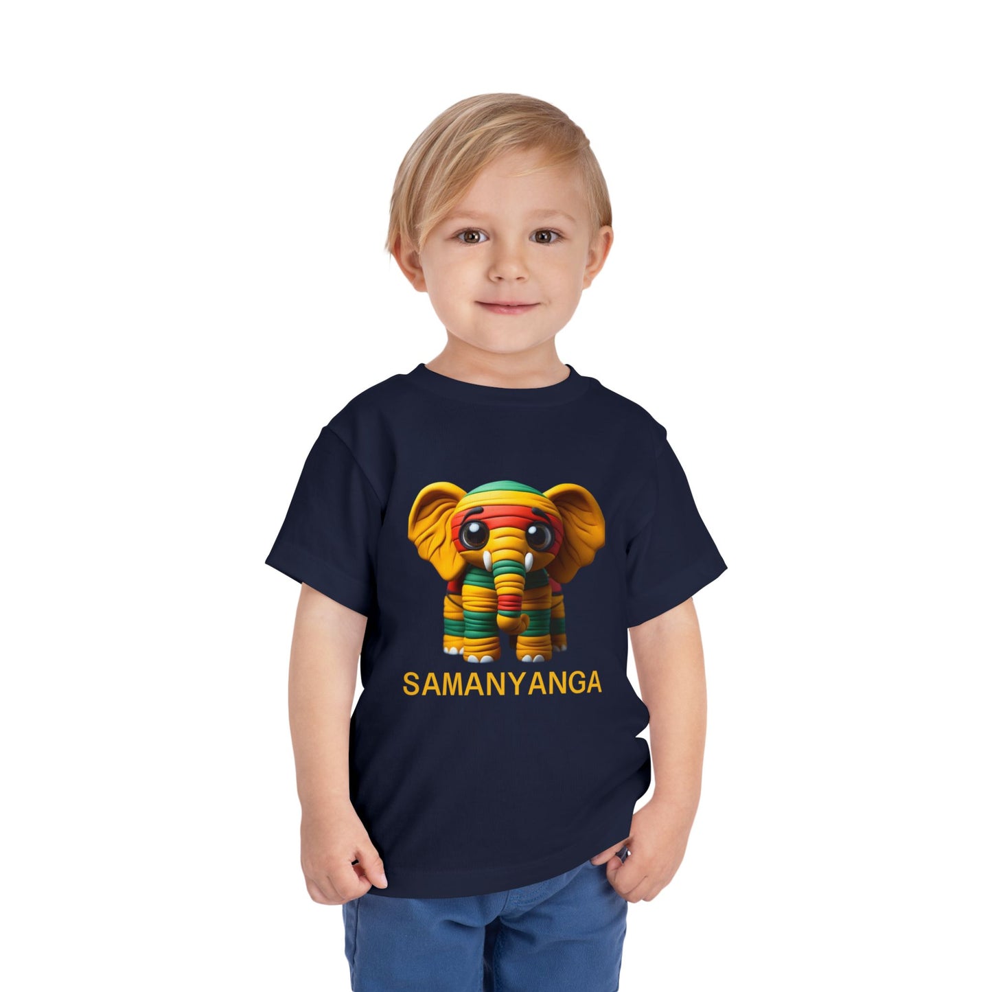 Colorful Elephant Toddler Tee, Kids Birthday Gift, Cute Short Sleeve Shirt, Animal Lovers Apparel, Fun Toddler Outfit - Mucheno Spot
