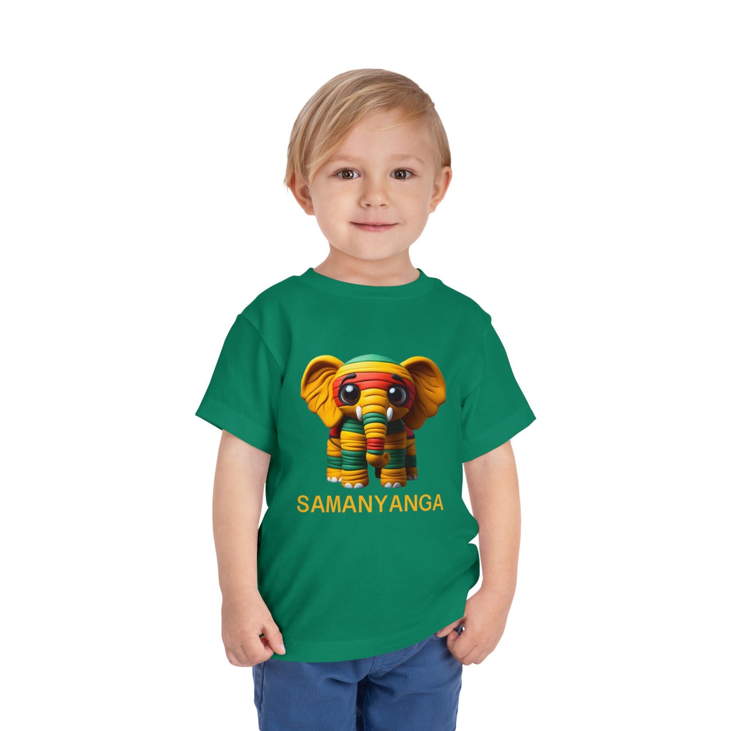 Colorful Elephant Toddler Tee, Kids Birthday Gift, Cute Short Sleeve Shirt, Animal Lovers Apparel, Fun Toddler Outfit - Mucheno Spot