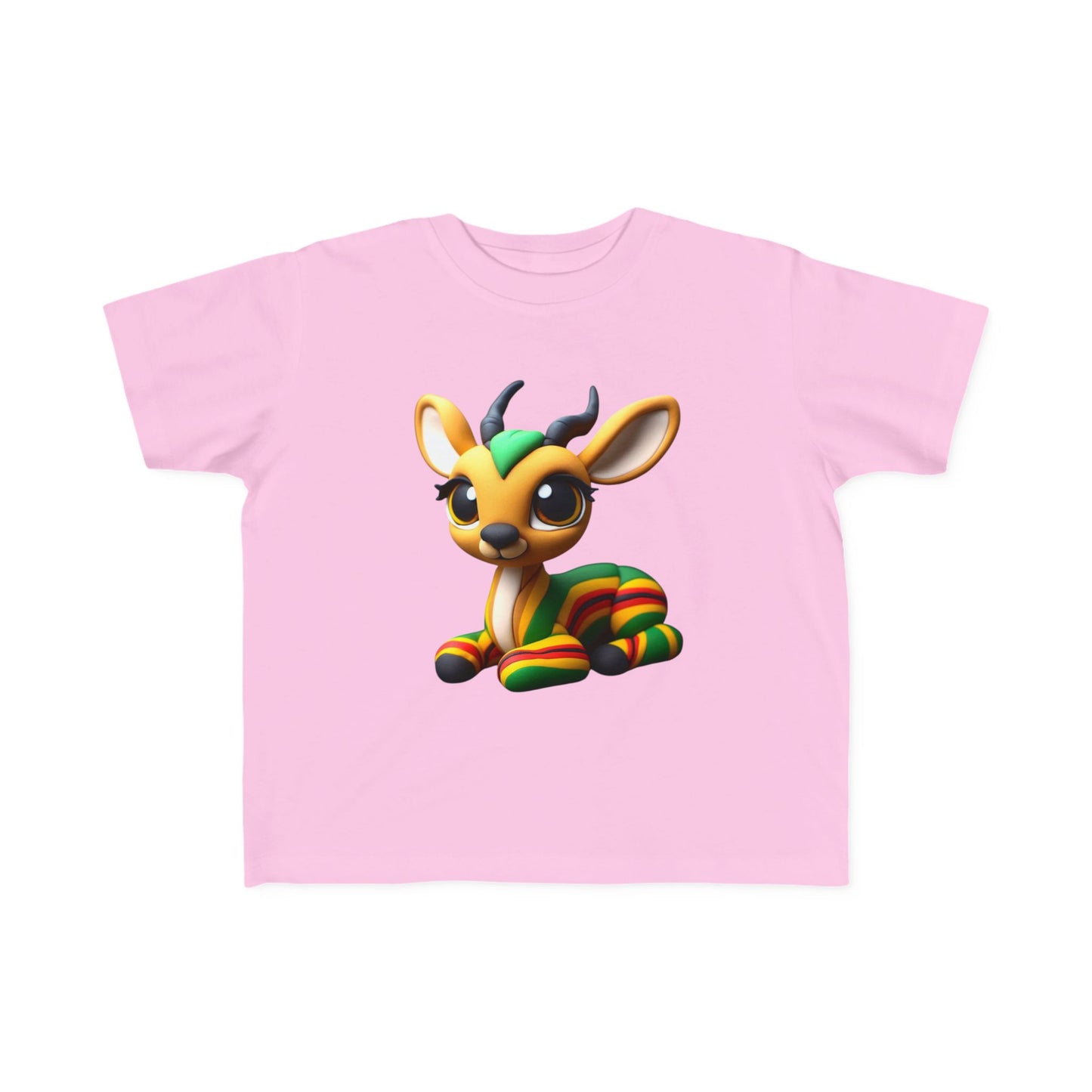 Cute Toddler Tee with Rainbow Deer Design, Kids T-Shirt, Fun Gift for Birthdays, Playdates, Animal Lover Apparel, Eco-Friendly - Mucheno Spot