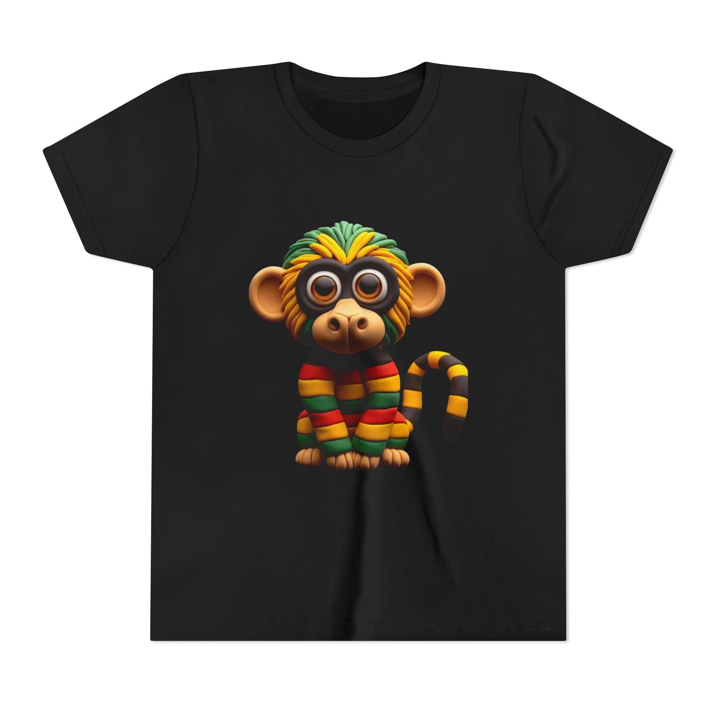 Cute Monkey Graphic Youth Tee, Fun Kids T-Shirt, Animal Lover Gift, Birthday Gift for Boys & Girls, Playful Summer Wear - Mucheno Spot