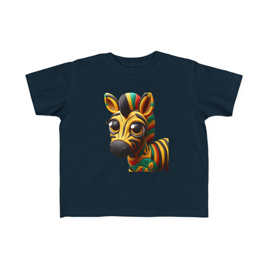 Vibrant Toddler Tee with Fun Zebra Design, Kids' Summer Shirt, Playful T-Shirt for Toddlers, Children's Gift, Birthday Outfit - Mucheno Spot