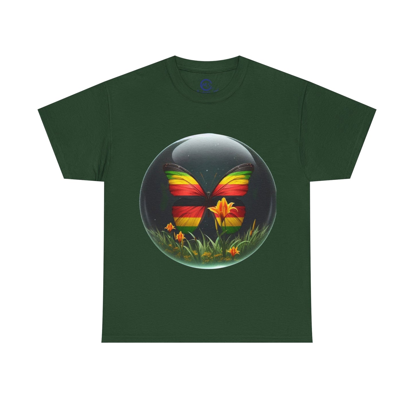 Vibrant Zimbabwean Nature-Inspired Tee, Unisex Heavy Cotton - Mucheno Spot - Mucheno Spot