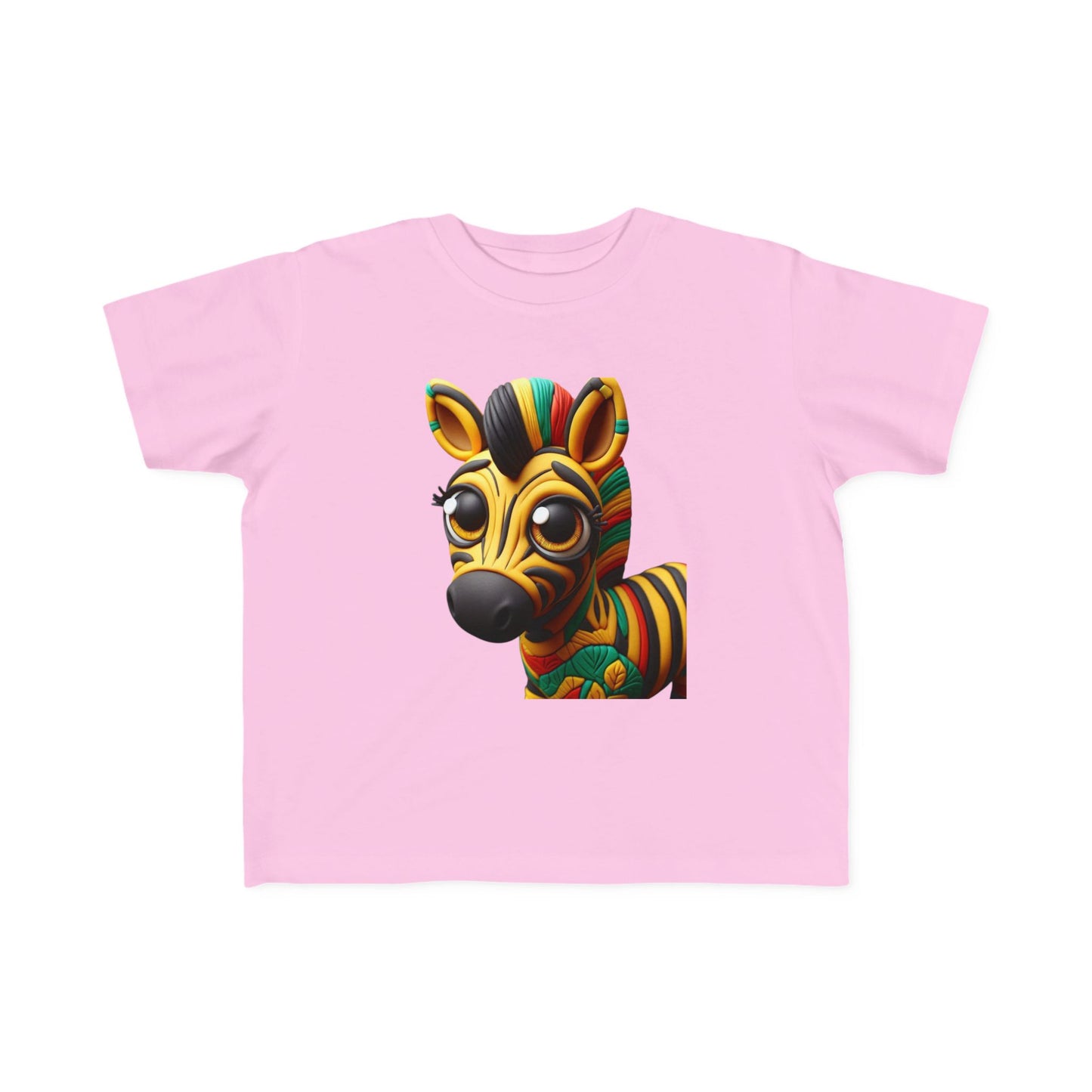 Vibrant Toddler Tee with Fun Zebra Design, Kids' Summer Shirt, Playful T-Shirt for Toddlers, Children's Gift, Birthday Outfit - Mucheno Spot
