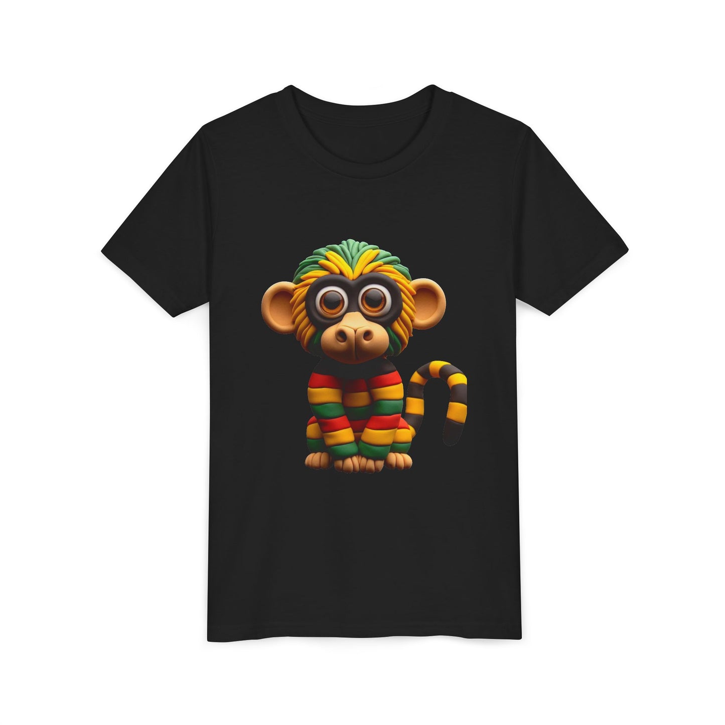 Cute Monkey Graphic Youth Tee, Fun Kids T-Shirt, Animal Lover Gift, Birthday Gift for Boys & Girls, Playful Summer Wear - Mucheno Spot