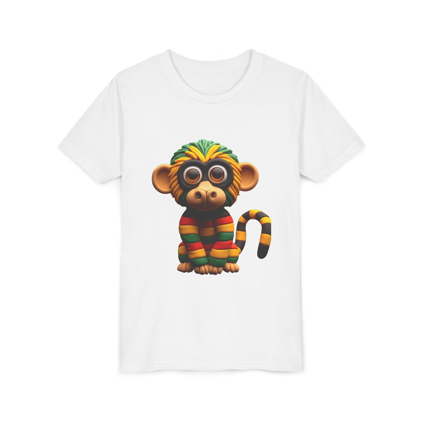 Cute Monkey Graphic Youth Tee, Fun Kids T-Shirt, Animal Lover Gift, Birthday Gift for Boys & Girls, Playful Summer Wear - Mucheno Spot
