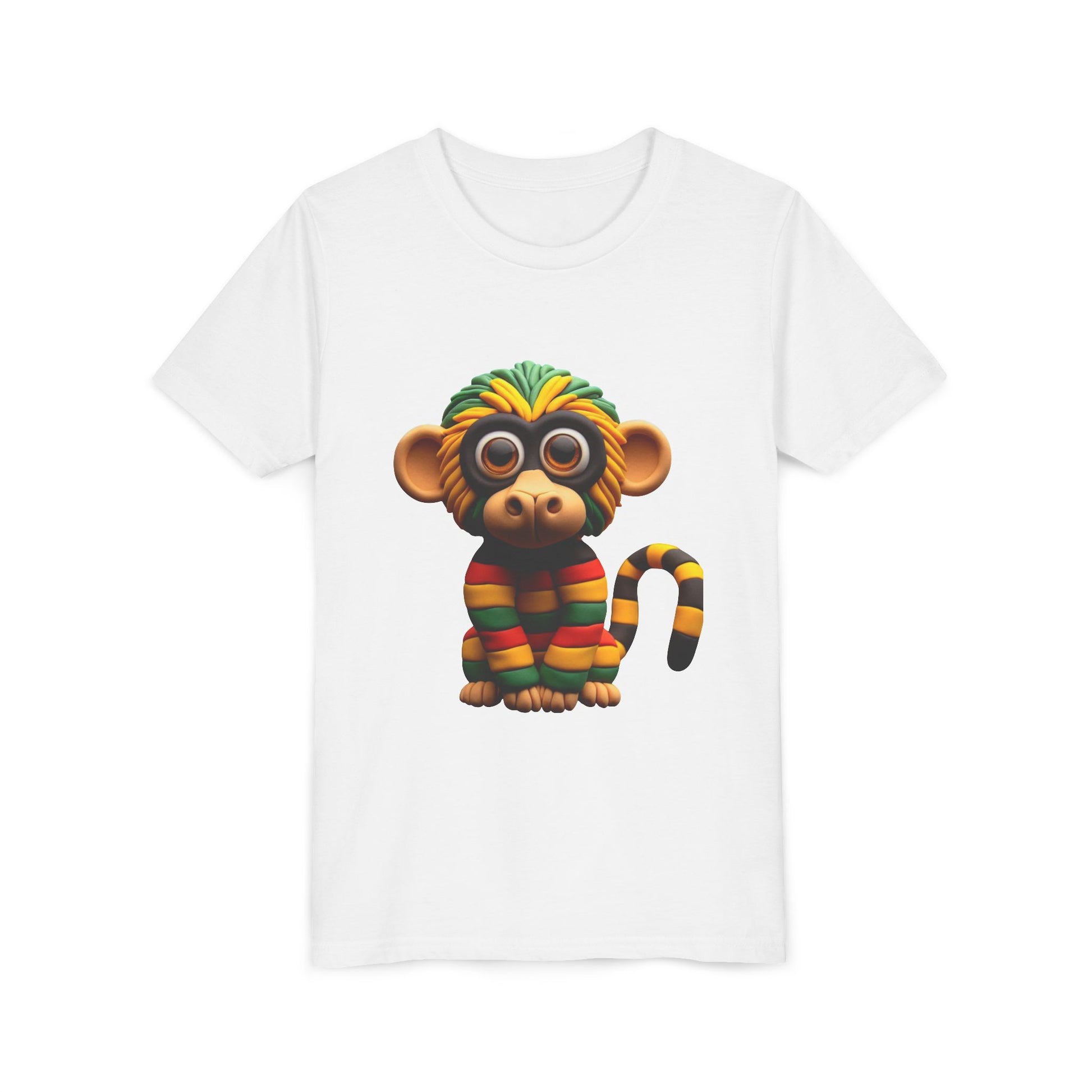 Cute Monkey Graphic Youth Tee, Fun Kids T-Shirt, Animal Lover Gift, Birthday Gift for Boys & Girls, Playful Summer Wear - Mucheno Spot