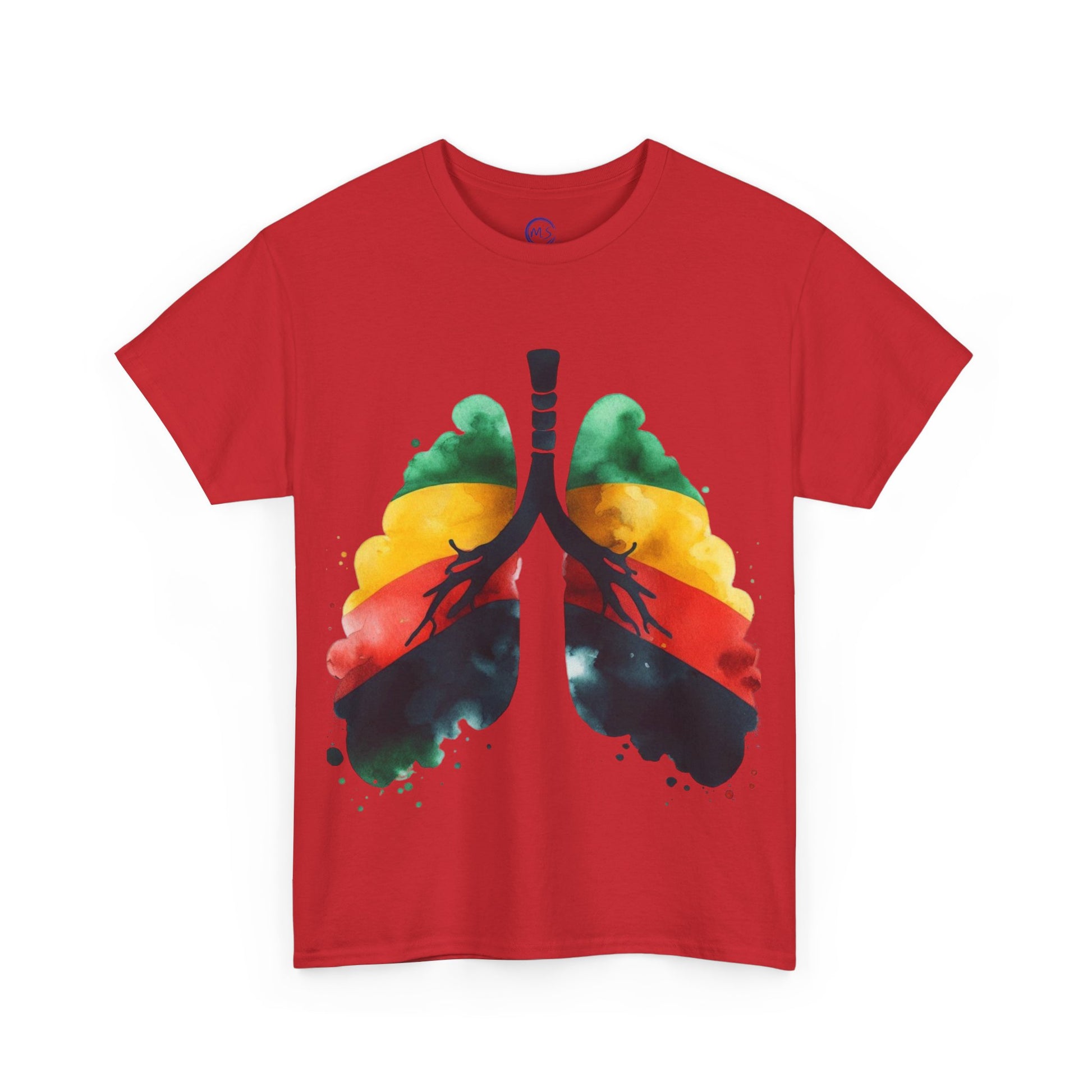 Unisex Heavy Cotton T-Shirt, Vibrant Art Tee, Mucheno Spot - Mucheno Spot