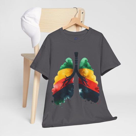 Unisex Heavy Cotton T-Shirt, Vibrant Art Tee, Mucheno Spot - Mucheno Spot