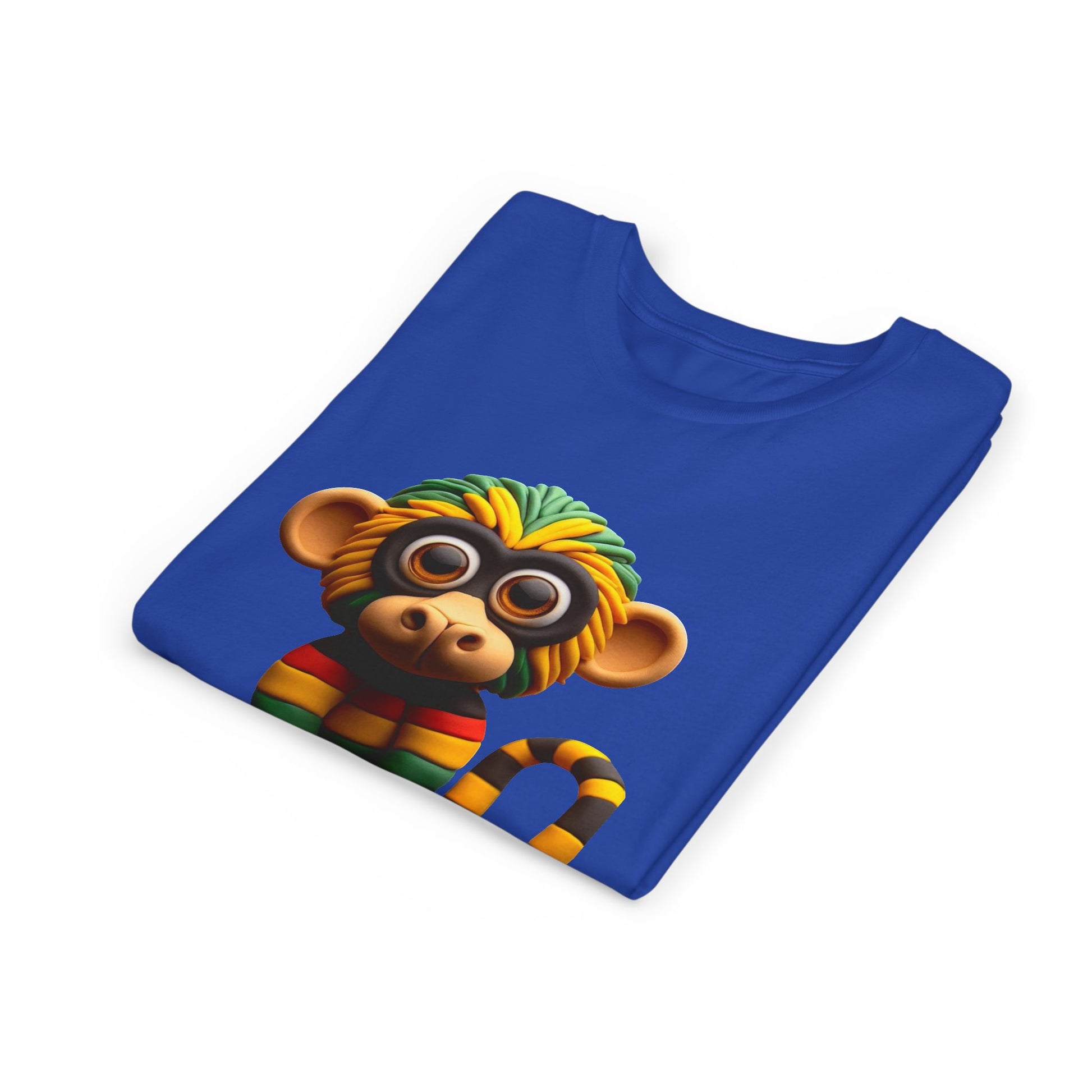 Cute Monkey Graphic Youth Tee, Fun Kids T-Shirt, Animal Lover Gift, Birthday Gift for Boys & Girls, Playful Summer Wear - Mucheno Spot