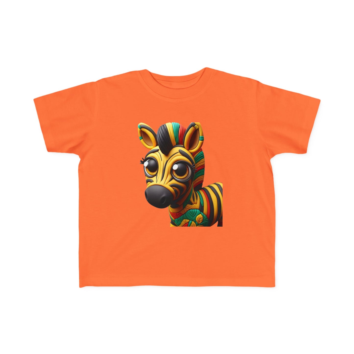Vibrant Toddler Tee with Fun Zebra Design, Kids' Summer Shirt, Playful T-Shirt for Toddlers, Children's Gift, Birthday Outfit - Mucheno Spot