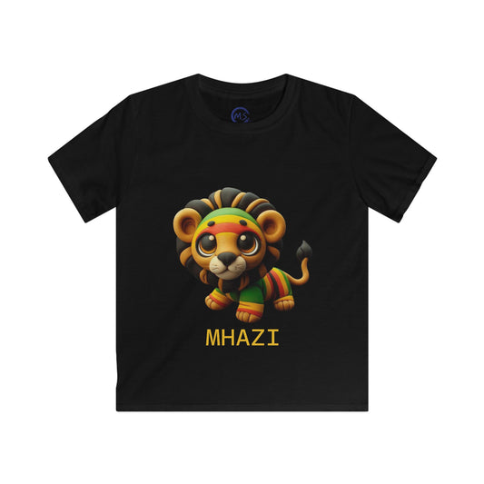 Kids Lion Graphic Tee, Adorable Lion Shirt, Fun Kids Apparel, Lion Lover Gift, Children's Softstyle T-Shirt - Mucheno Spot