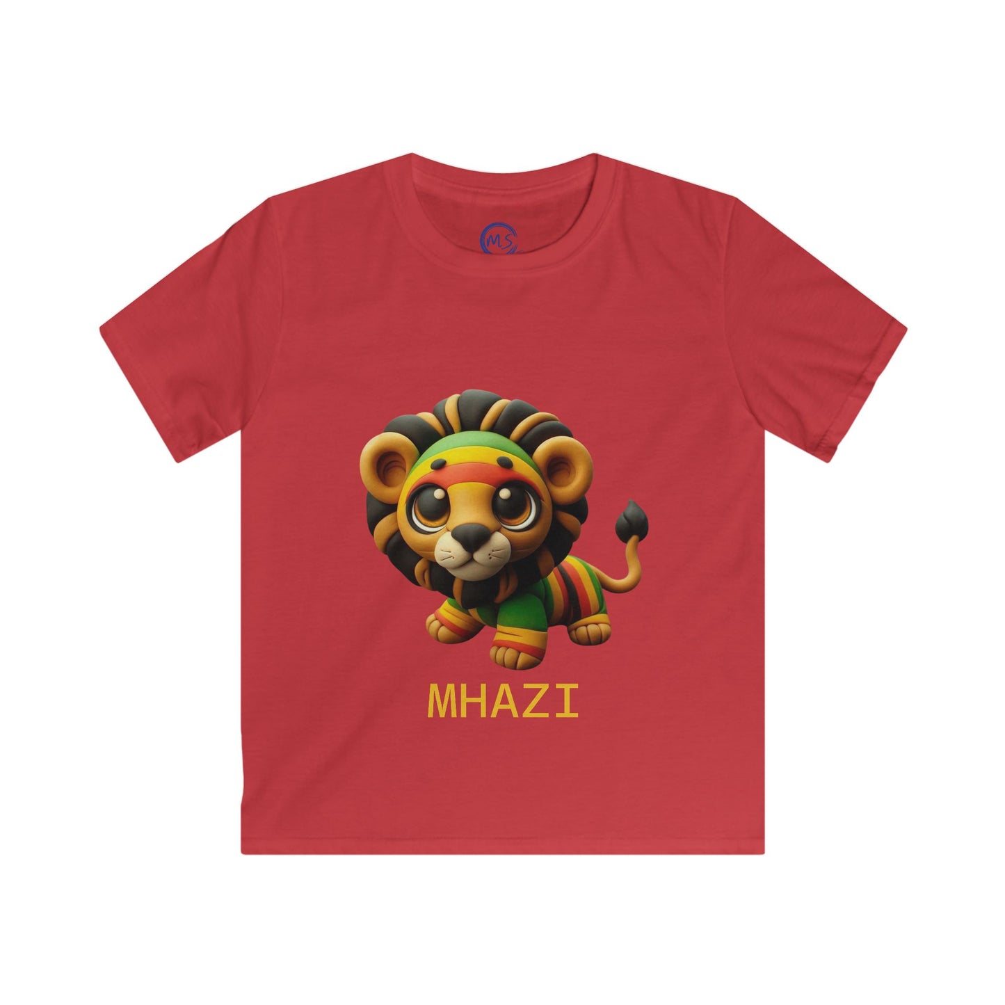 Kids Lion Graphic Tee, Adorable Lion Shirt, Fun Kids Apparel, Lion Lover Gift, Children's Softstyle T-Shirt - Mucheno Spot