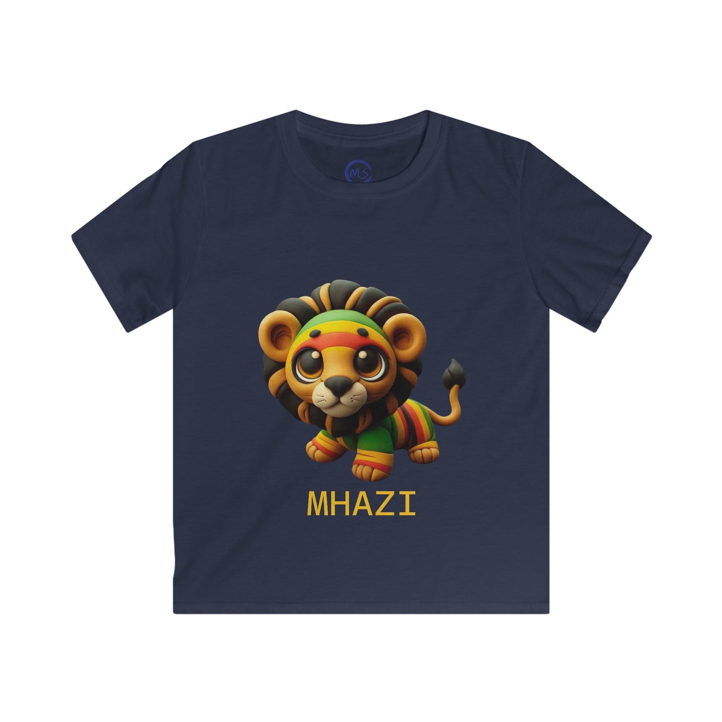 Kids Lion Graphic Tee, Adorable Lion Shirt, Fun Kids Apparel, Lion Lover Gift, Children's Softstyle T-Shirt - Mucheno Spot