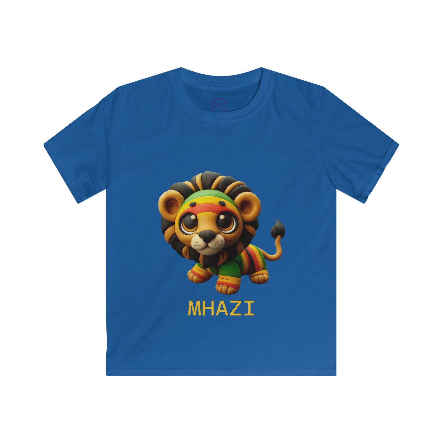 Kids Lion Graphic Tee, Adorable Lion Shirt, Fun Kids Apparel, Lion Lover Gift, Children's Softstyle T-Shirt - Mucheno Spot