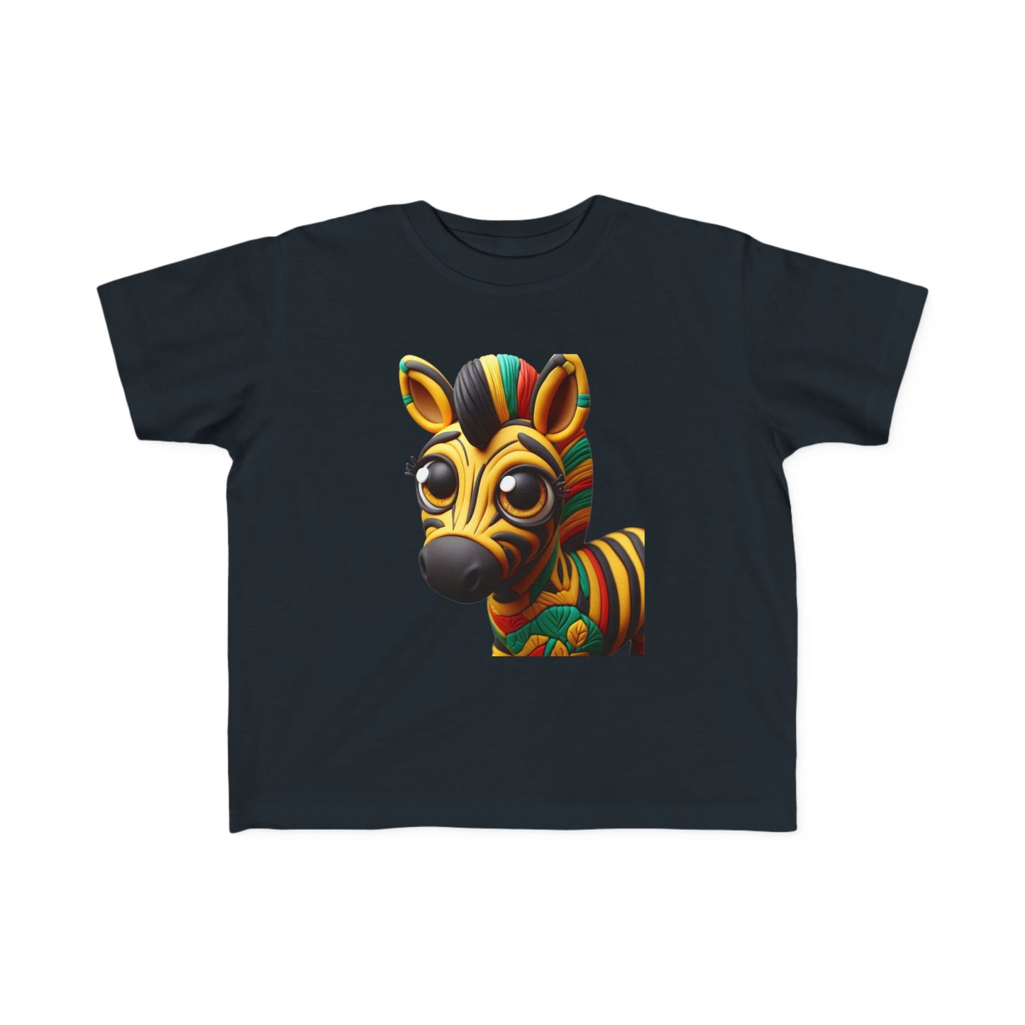 Vibrant Toddler Tee with Fun Zebra Design, Kids' Summer Shirt, Playful T-Shirt for Toddlers, Children's Gift, Birthday Outfit - Mucheno Spot