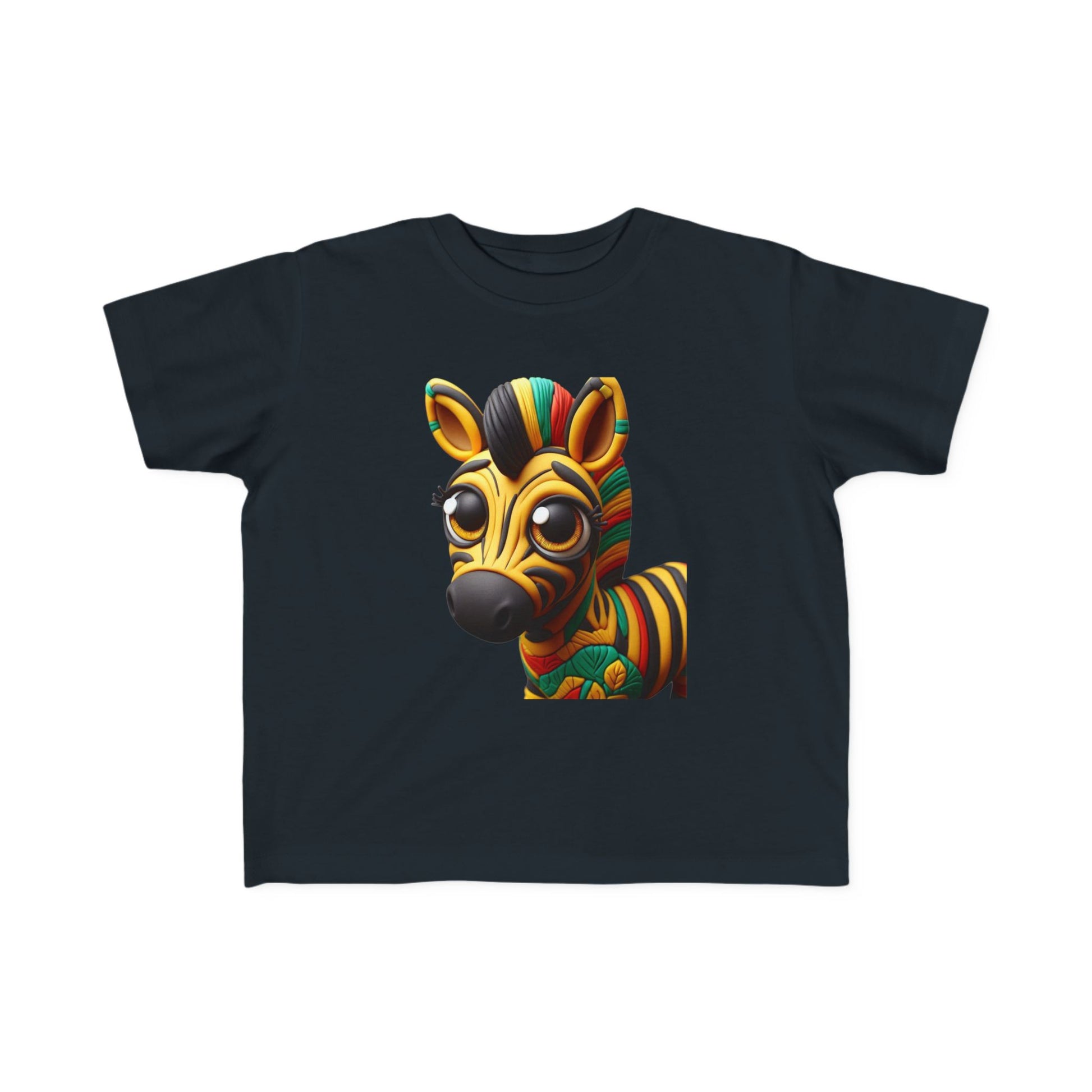 Vibrant Toddler Tee with Fun Zebra Design, Kids' Summer Shirt, Playful T-Shirt for Toddlers, Children's Gift, Birthday Outfit - Mucheno Spot