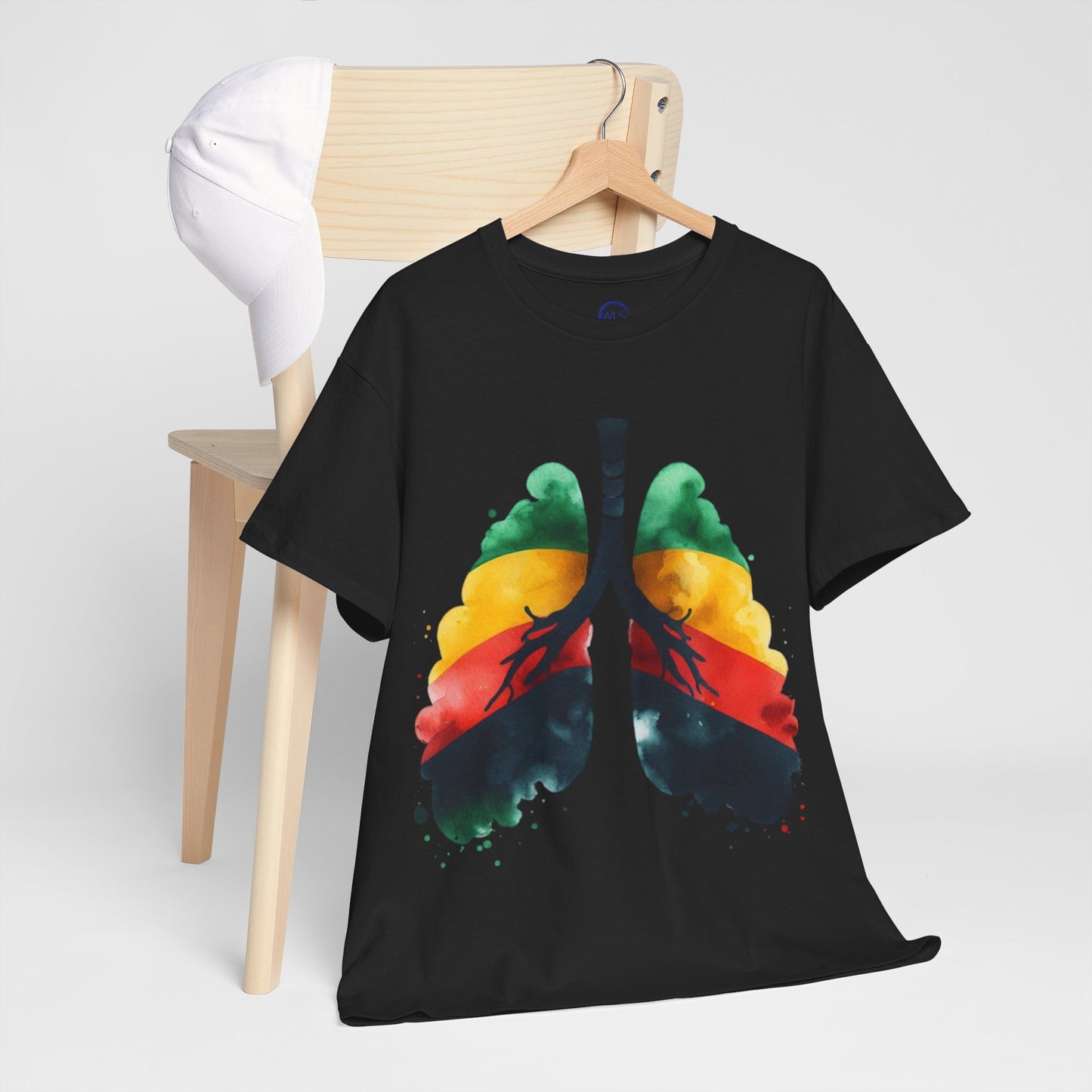 Unisex Heavy Cotton T-Shirt, Vibrant Art Tee, Mucheno Spot - Mucheno Spot