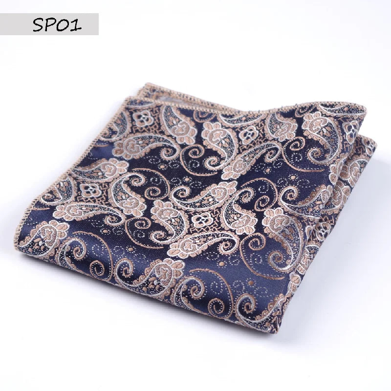 Vintage Men’s Pocket Square Handkerchief – Silk/Linen/Wool Formal Suit Accessory - Mucheno Spot