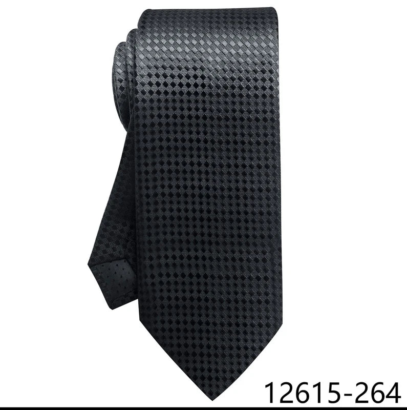 Luxury Silk Tie for Men – 8 cm Blue Stripe Gravata for Suit or Office - Mucheno Spot