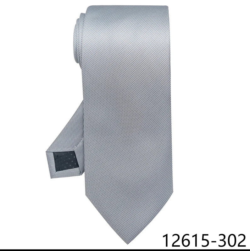 Luxury Silk Tie for Men – 8 cm Blue Stripe Gravata for Suit or Office - Mucheno Spot