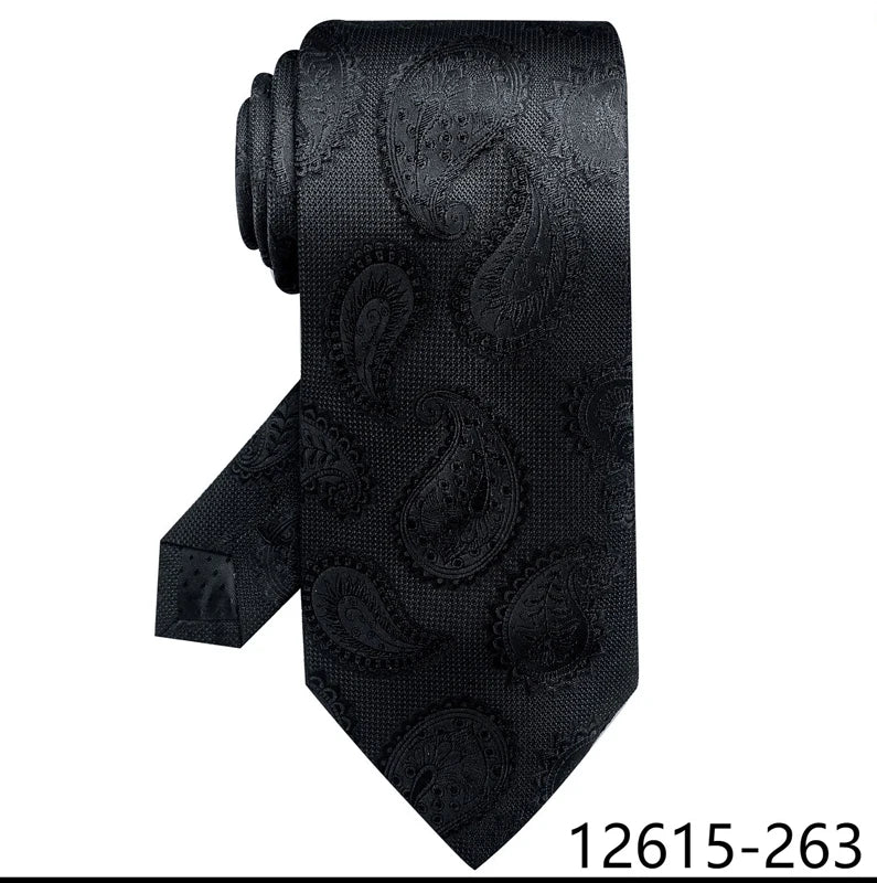 Luxury Silk Tie for Men – 8 cm Blue Stripe Gravata for Suit or Office - Mucheno Spot