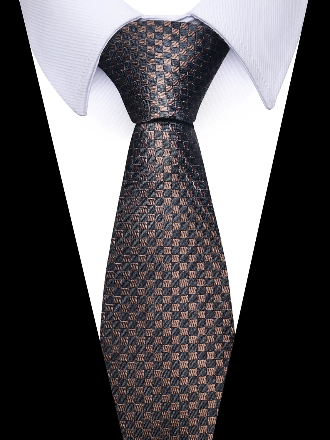 Luxury Silk Tie for Men – 8 cm Blue Stripe Gravata for Suit or Office - Mucheno Spot