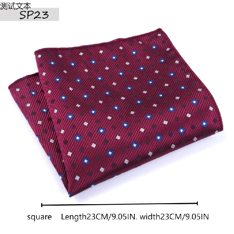 Vintage Men’s Pocket Square Handkerchief – Silk/Linen/Wool Formal Suit Accessory - Mucheno Spot