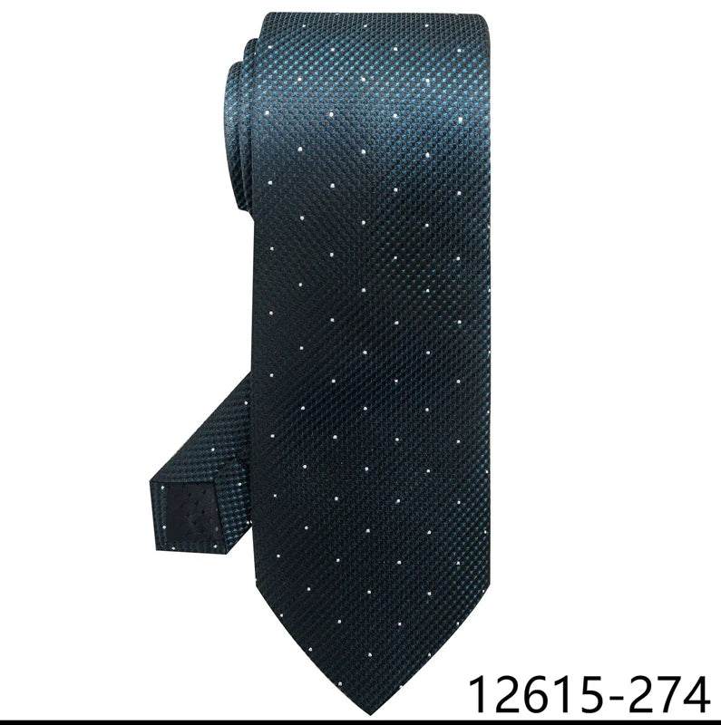 Luxury Silk Tie for Men – 8 cm Blue Stripe Gravata for Suit or Office - Mucheno Spot