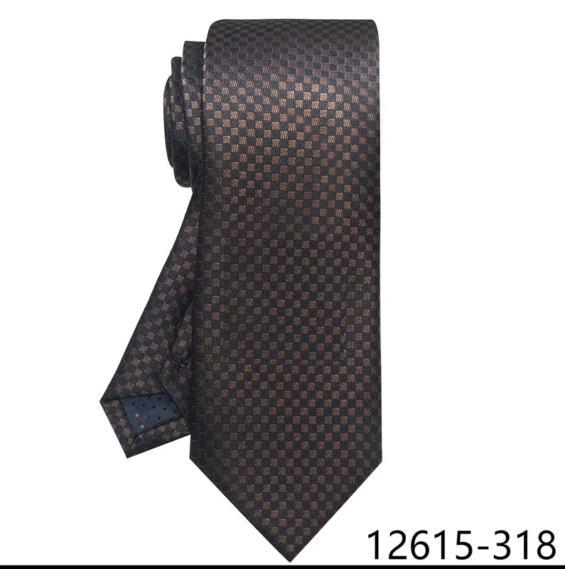 Luxury Silk Tie for Men – 8 cm Blue Stripe Gravata for Suit or Office - Mucheno Spot