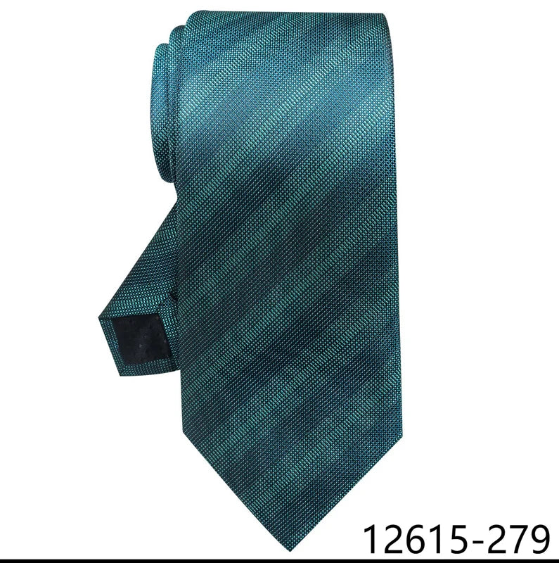 Luxury Silk Tie for Men – 8 cm Blue Stripe Gravata for Suit or Office - Mucheno Spot