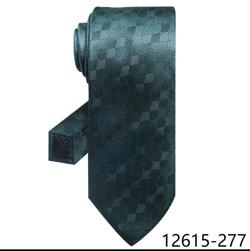 Luxury Silk Tie for Men – 8 cm Blue Stripe Gravata for Suit or Office - Mucheno Spot